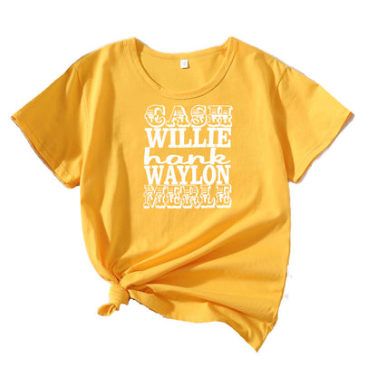 T-shirt graphique vintage pour femmes Chic und Stil