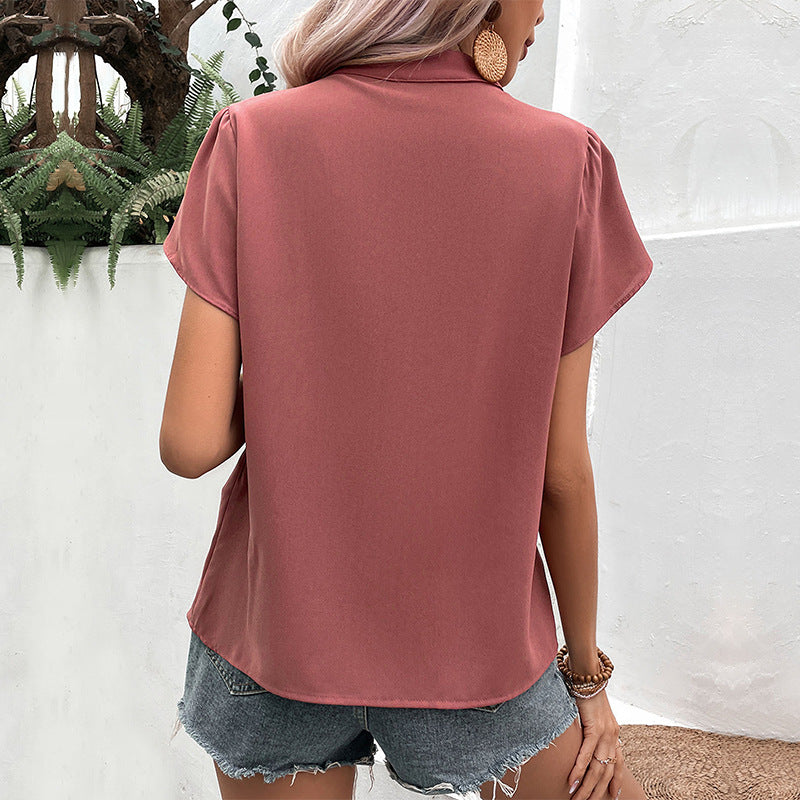 Blouse de loisirs à manches bouffantes pour femmes Chic und Stil