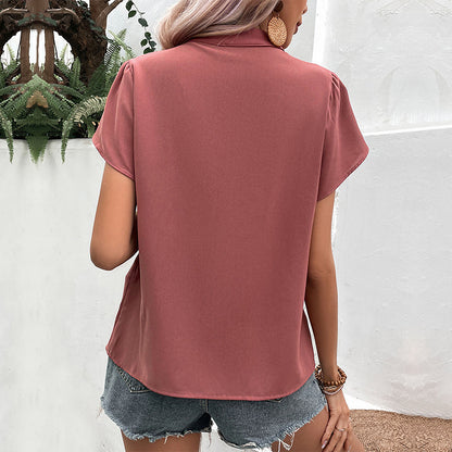Blouse de loisirs à manches bouffantes pour femmes Chic und Stil