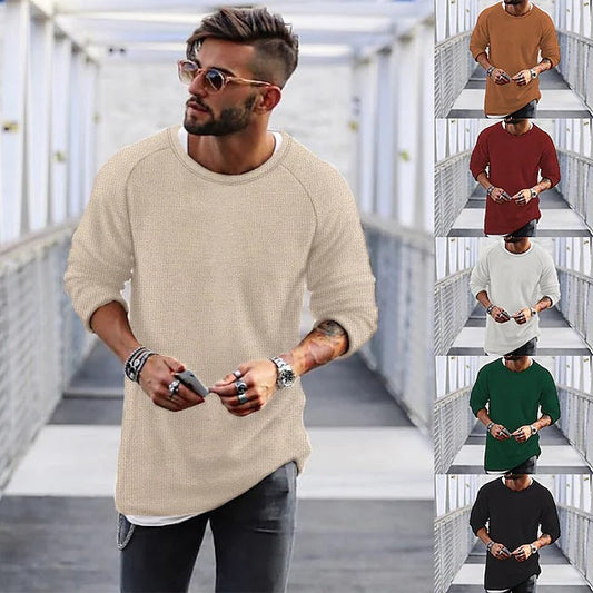 Pull décontracté pour hommes avec un motif tricot innovant Chic und Stil