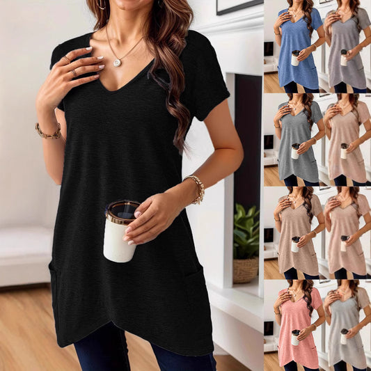 Tunique décontractée femme à col en V Chic und Stil
