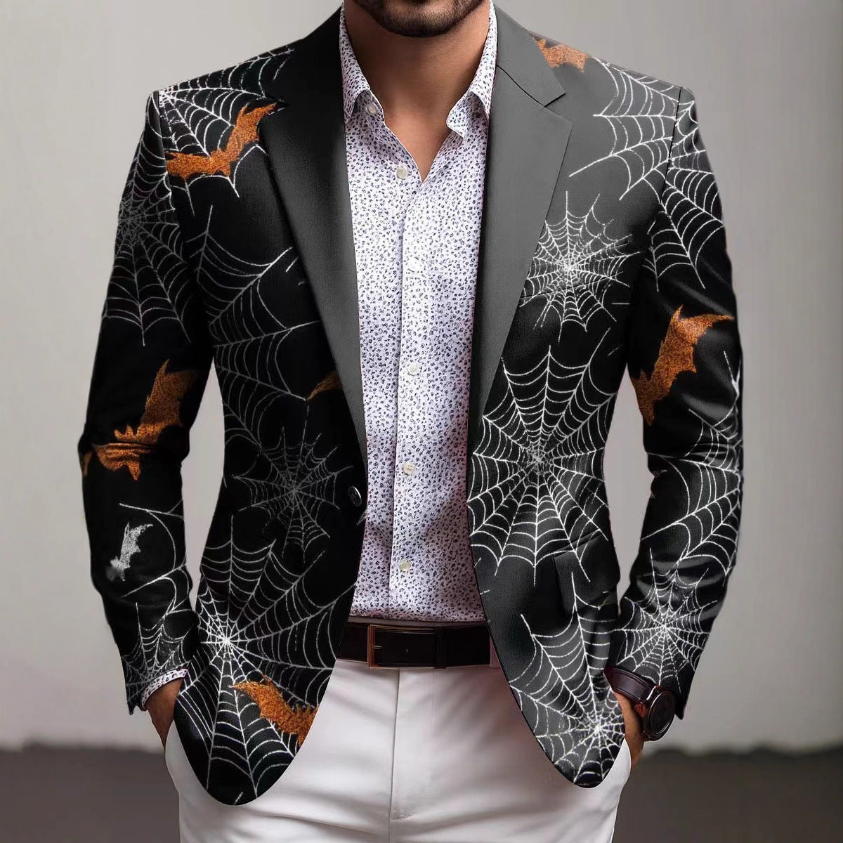 Creative blazer for men with chic pocket and style