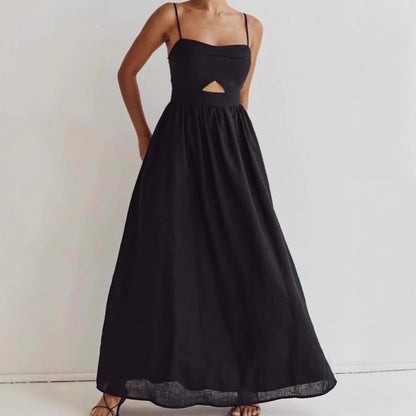 Robe maxi pour femmes avec une coupe raffinée et un design de poches pratique Chic und Stil