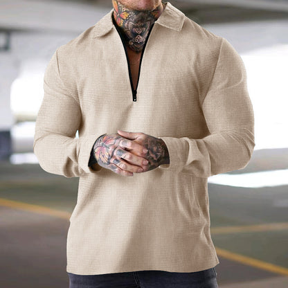 Chemise élégante à manches longues pour hommes avec fermeture éclair Chic und Stil