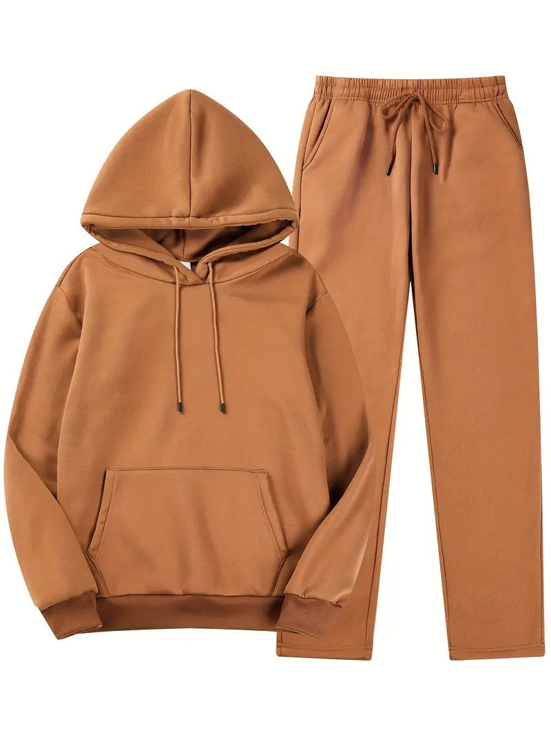 Chic Hoodie and Jogging Pants Set