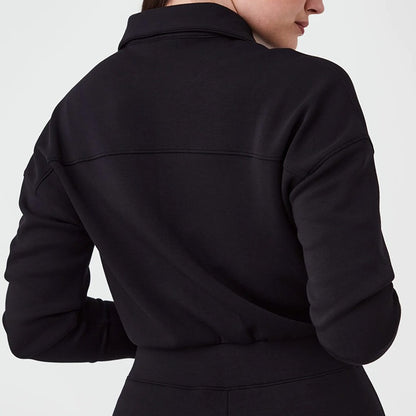 Dames Combinaison Lounge Luxueuse avec col montant élégant et fermeture éclair pratique Chic und Stil