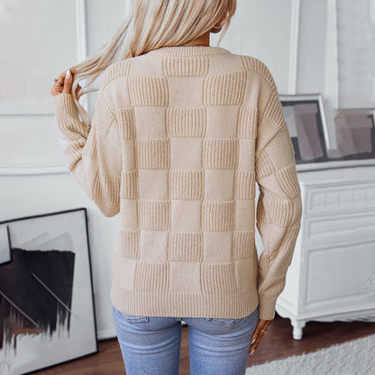 Pull en tricot à motifs pour femmes avec design panoramique et texture douillette Chic und Stil