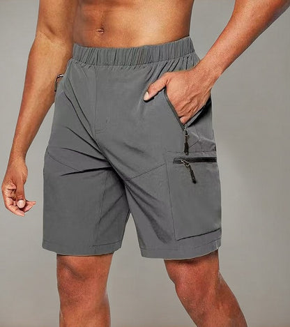Shorts fonctionnels pour hommes avec taille élastique et poches zippées pratiques Chic und Stil