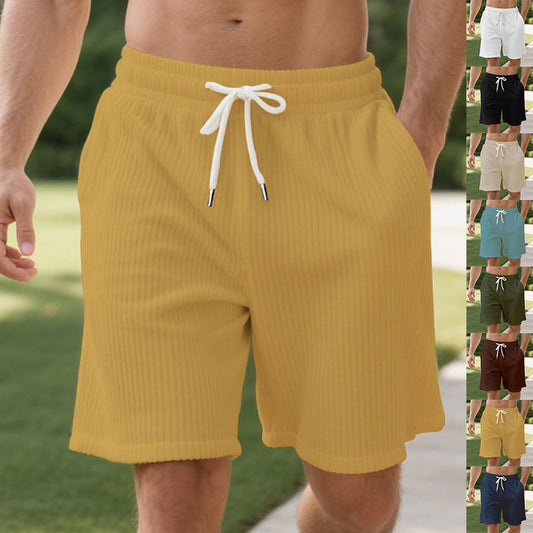 Pantalons décontractés pour hommes en tissu doux avec taille élastique et poches latérales pratiques Chic und Stil