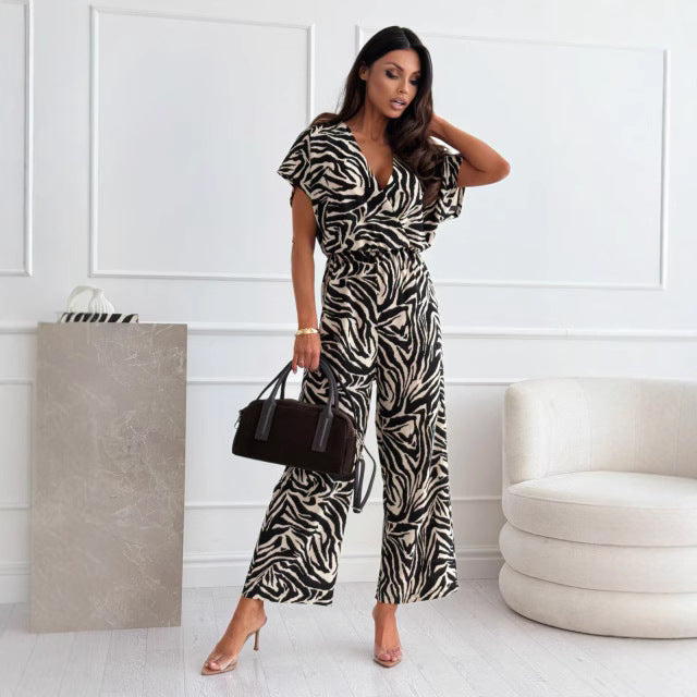Beautiful women's animal print jumpsuit Chic and Style