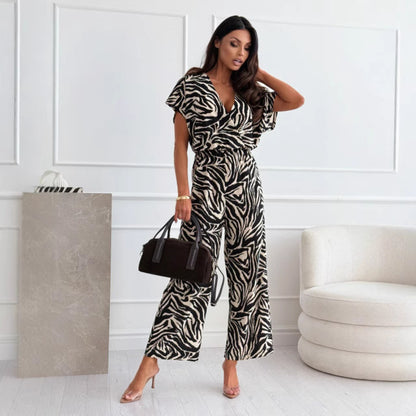 Beautiful women's animal print jumpsuit Chic and Style