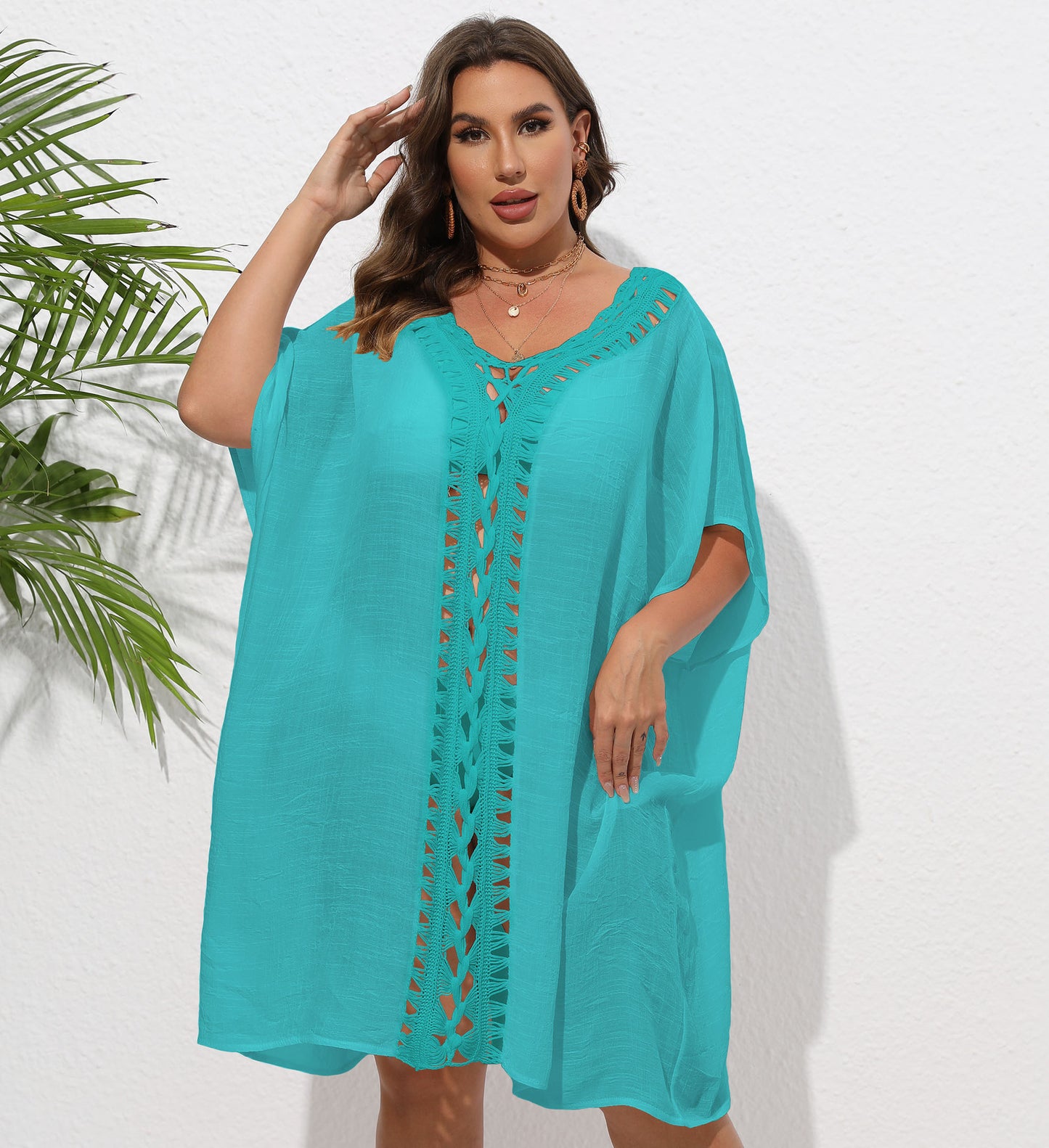 Ladies Light Beach Kaftan Cover-up Chic and Style