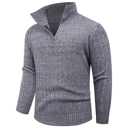 Elegant turtleneck pullover for men with modern cable-knit design Chic and Style