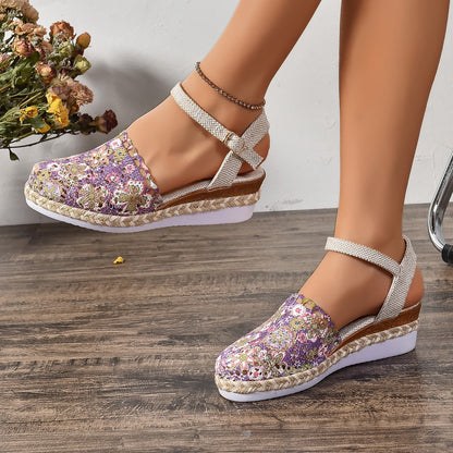 Dames espadrilles avec un design en crochet élégant et une semelle confortable Chic und Stil