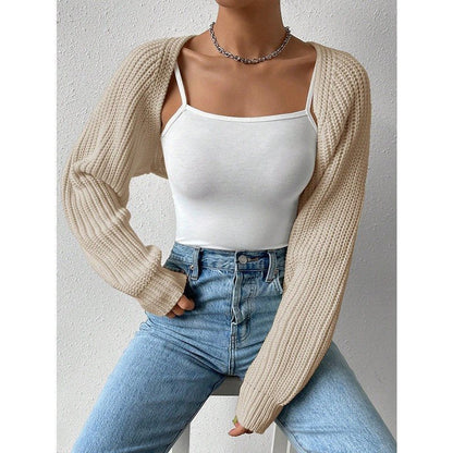 Cardigan en tricot décontracté pour femmes avec devant ouvert et manches longues Chic und Stil
