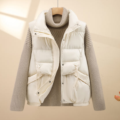 Dames gilet matelassé avec poches fonctionnelles et col confortable Chic und Stil