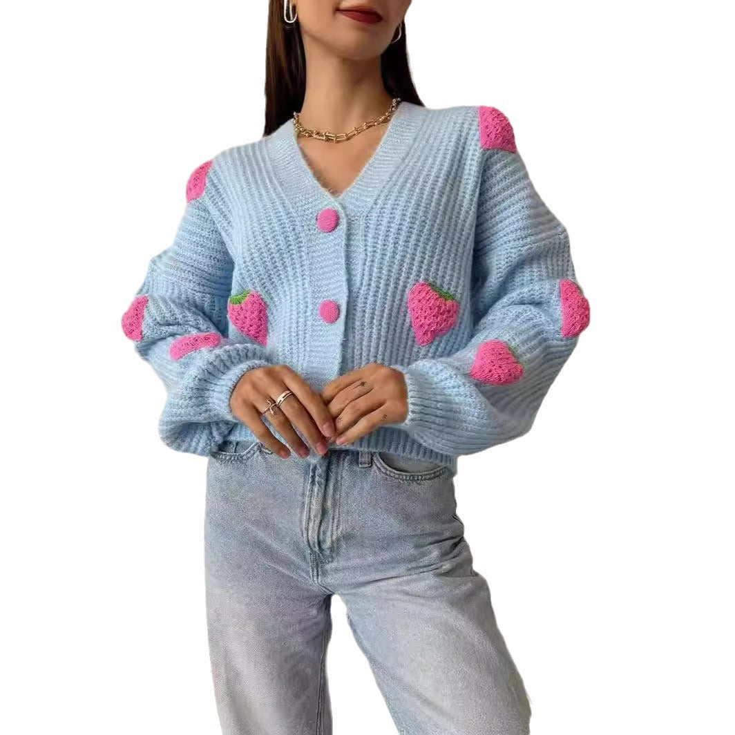 Dame cardigan avec design d'application fruitée Chic und Stil