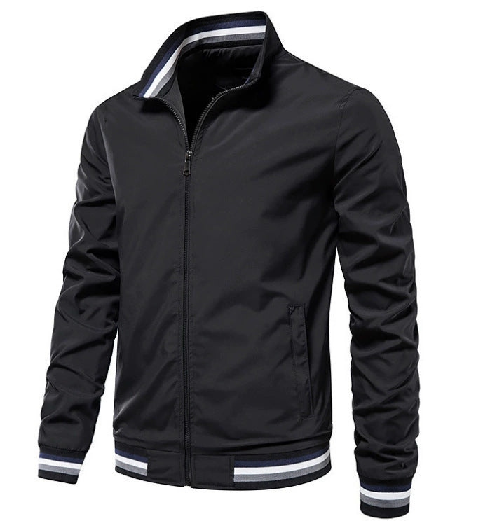 Elegant bomber jacket for men with elastic cuffs Chic and Style