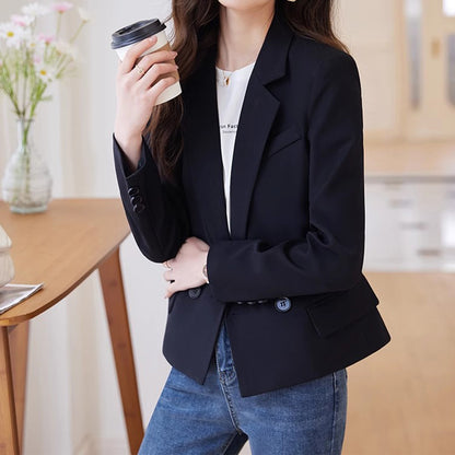 Blazer pour femmes à double boutonnage ajusté Chic und Stil 1750847348
