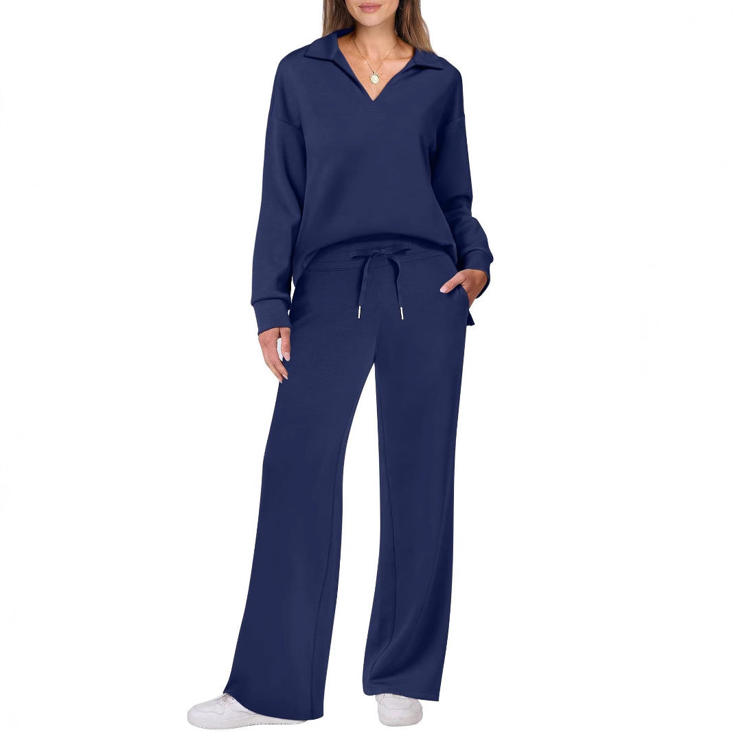 Ensemble décontracté pour femmes composé d'un pull oversized et d'un pantalon de jogging large Chic und Stil