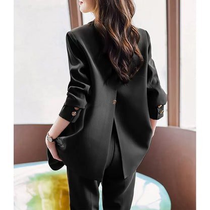 Blazer Femme Ajusté Détendu Chic und Stil