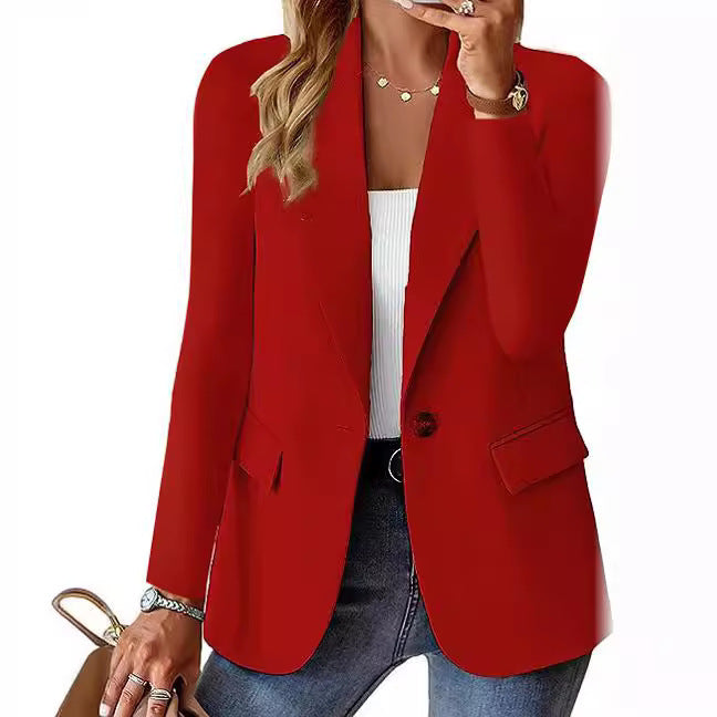 Dames Blazer élégant avec coupe cintrée et poches pratiques Chic und Stil