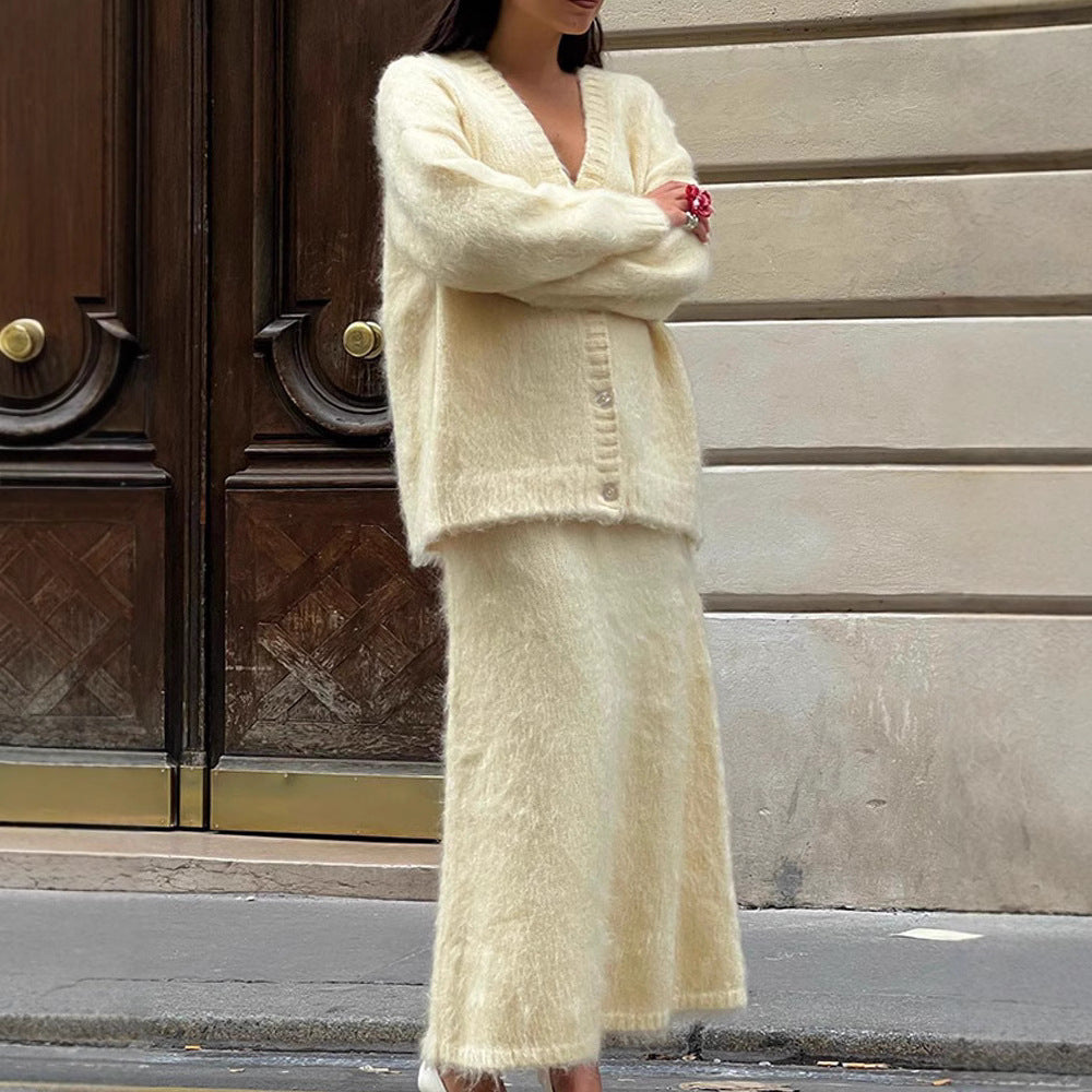 Dames doux cardigan pelucheux Chic und Stil