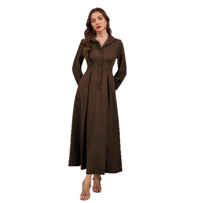 Robes chemises élégantes pour femmes avec jupe fluide et poches pratiques Chic und Stil