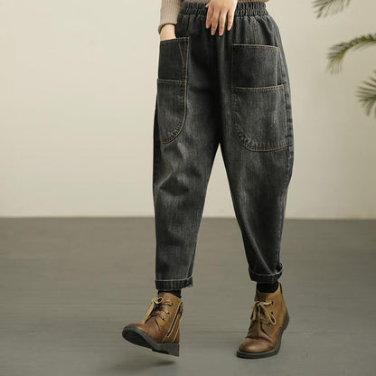 Casual jeans pants for women with deep pockets Chic and Style