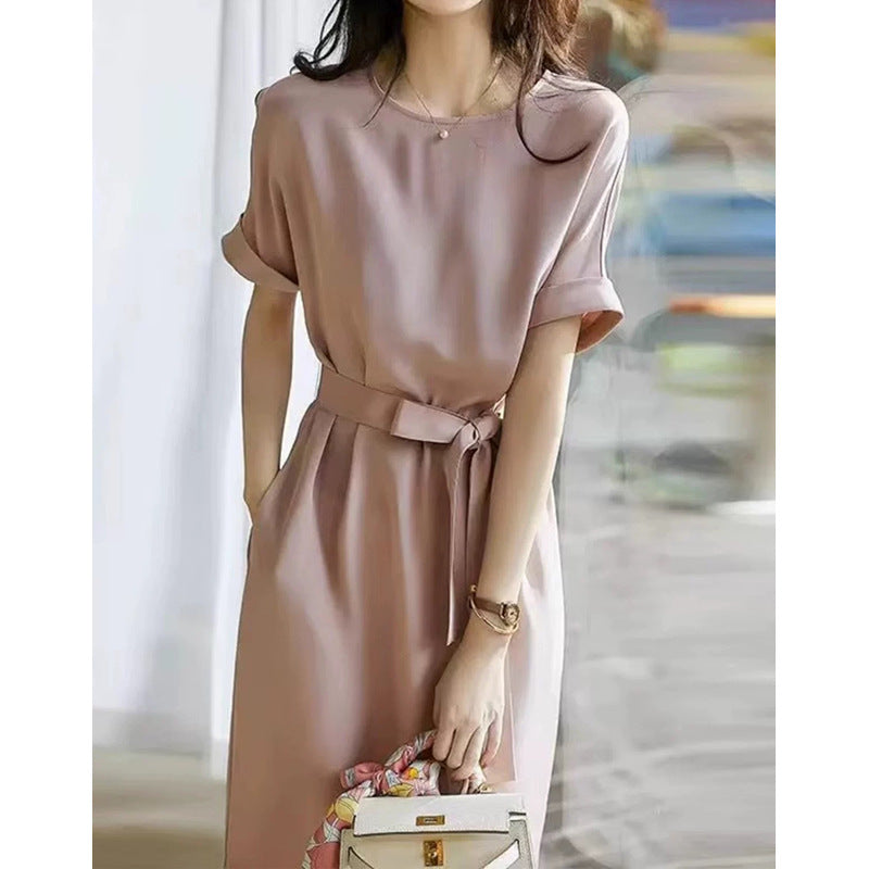 Robe A-Line Élégante pour Femme avec Ceinture Chic und Stil
