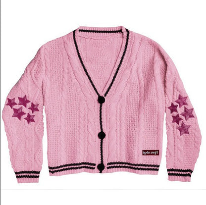 Dame cardigan avec un design étoilé élaboré Chic und Stil