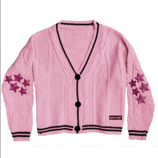 Dame cardigan avec un design étoilé élaboré Chic und Stil