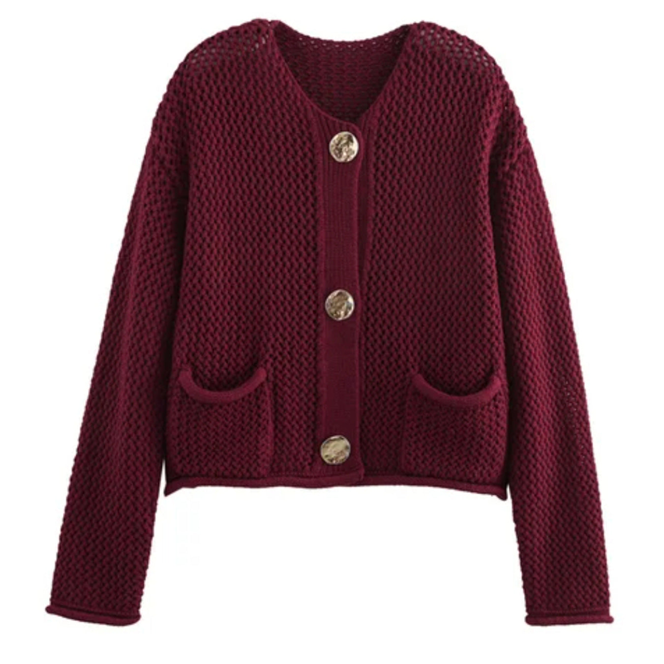 Veste en tricot pour femmes avec des boutons décoratifs Chic und Stil