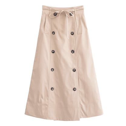 Blouse à manches courtes pour femmes avec ceinture cintrable et design de poches pratique Chic und Stil