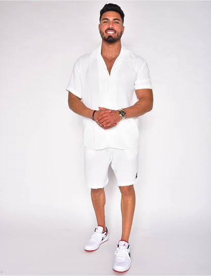 Chemise à manches courtes pour hommes Set Chic und Stil