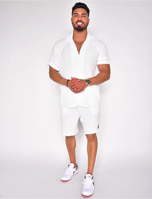 Chemise à manches courtes pour hommes Set Chic und Stil