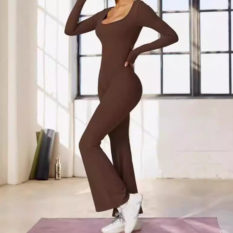 Dames Combinaison à manches longues sportive avec coupe ajustée Chic und Stil