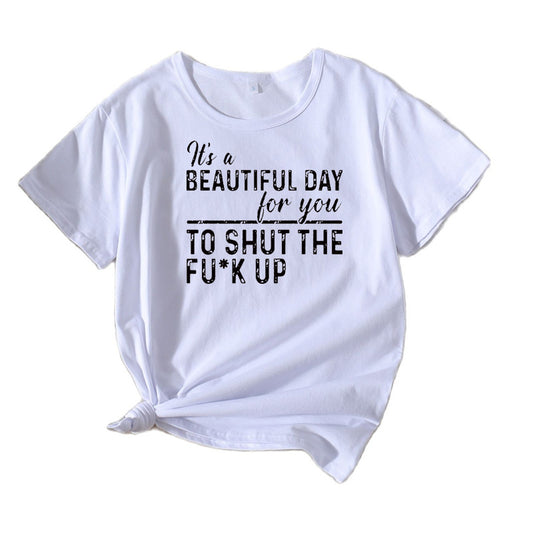 T-shirt graphique décontracté pour femmes Chic und Stil 1751262072
