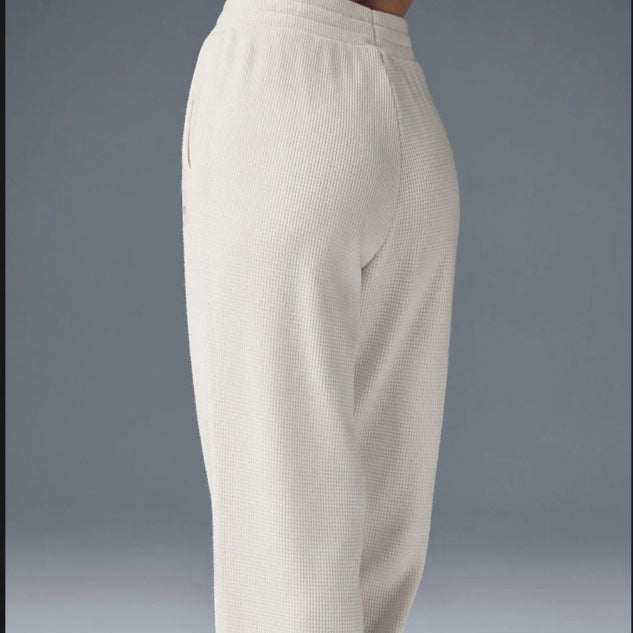 Dames Cozy Waffle Knit Sweater Set Chic und Stil