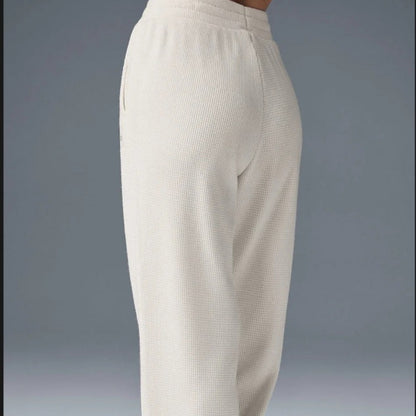 Dames Cozy Waffle Knit Sweater Set Chic und Stil