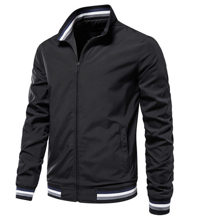 Veste bomber sportive pour hommes avec des poignets contrastés Chic und Stil