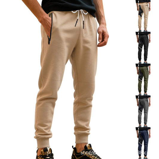 Pantalon de jogging de loisirs pour hommes avec taille élastique et matériau régulateur d'humidité Chic und Stil