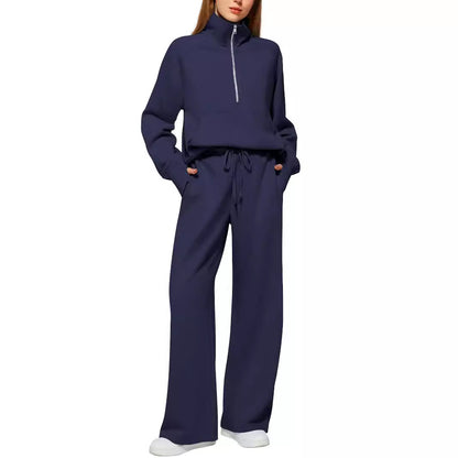 Ladies sports set with high top and wide pants Chic and Style
