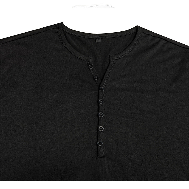 T-shirt Henley à manches courtes pour hommes Chic und Stil