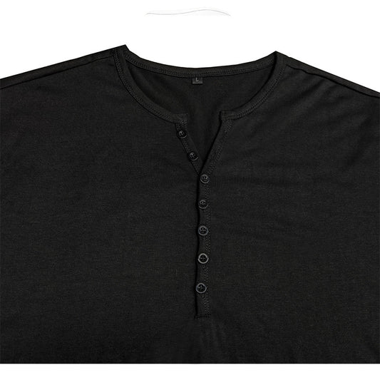 T-shirt Henley à manches courtes pour hommes Chic und Stil