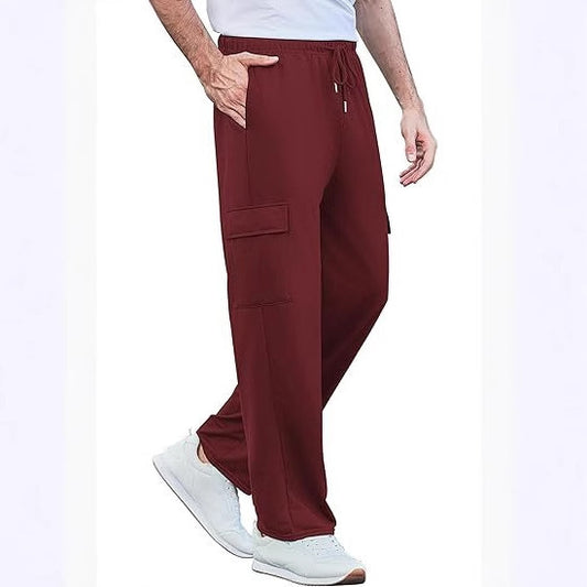 Comfortable cargo pants for men with elastic waistband and side pockets Chic and Style