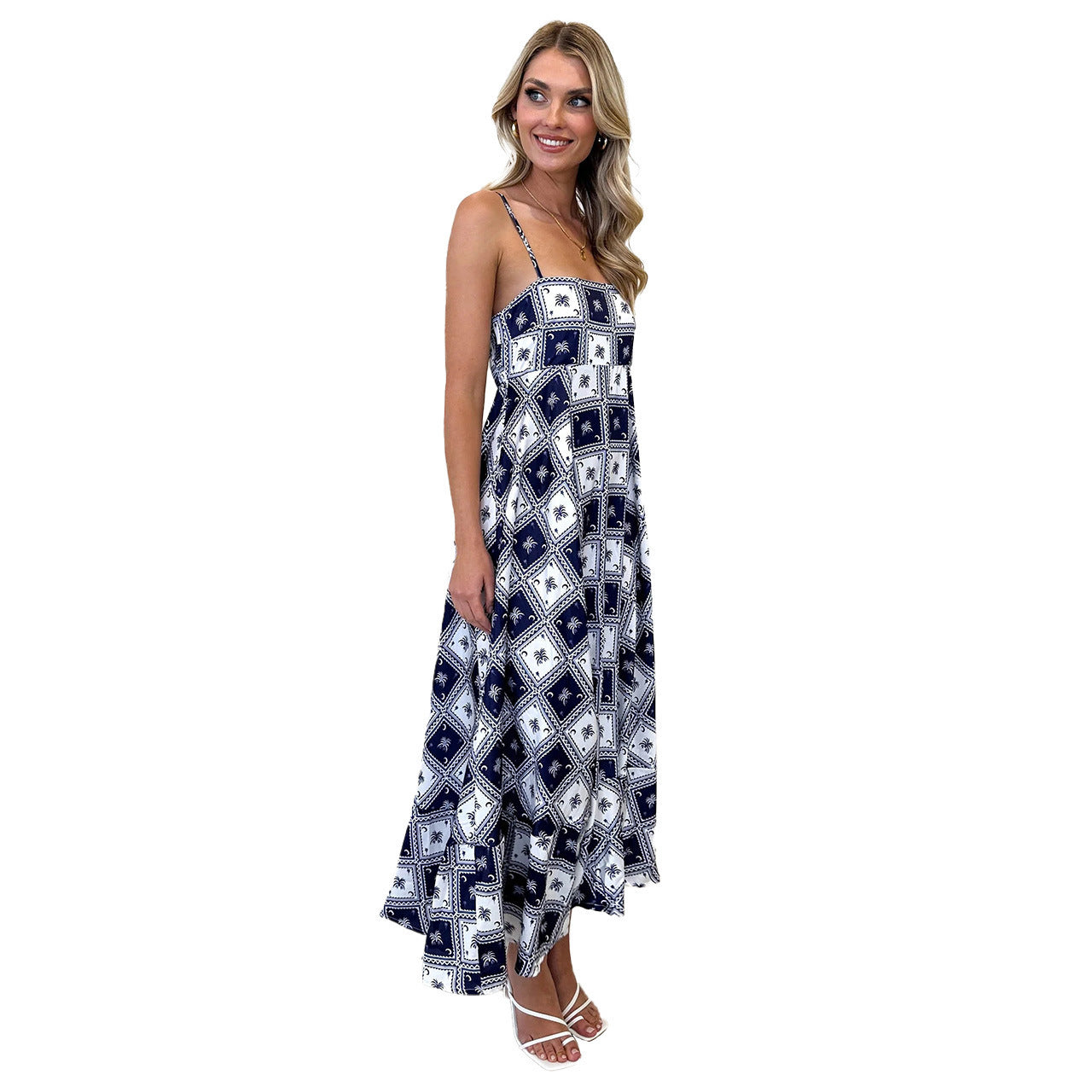 Dames Robe Maxi Élégante avec Silhouette Aérée Chic und Stil