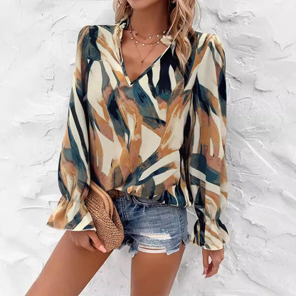 Chemisier pour femme avec motif coloré tendance Chic und Stil