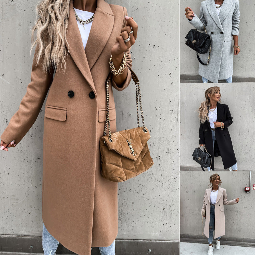 Elegant wool coat for women in oversized style Chic und Stil