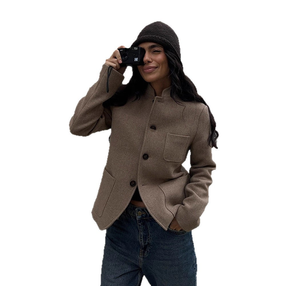 Dames Designer Laine Veste Chic und Stil